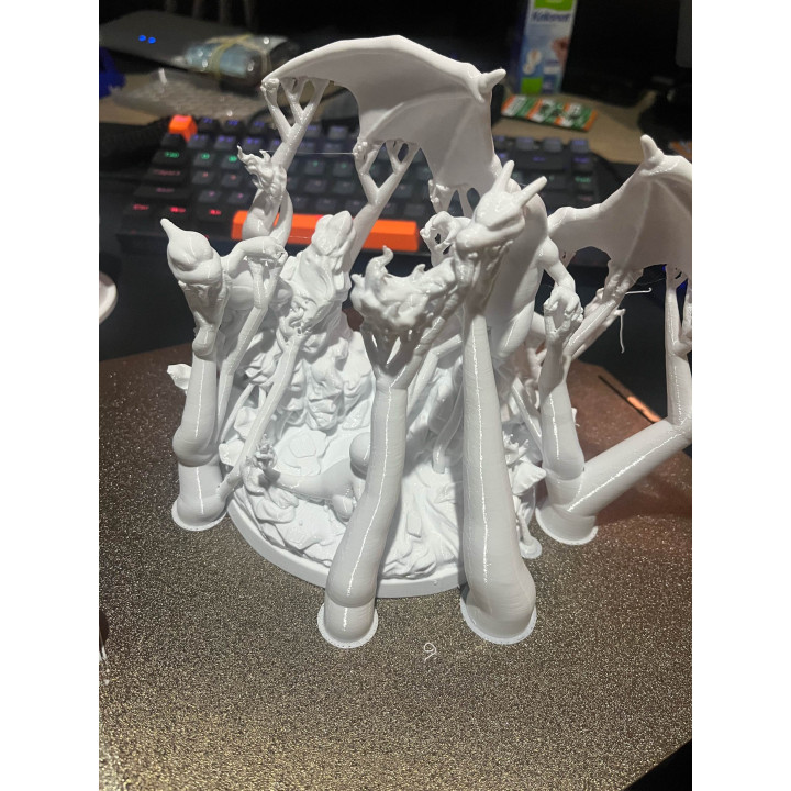 Figurine de Salamèche avec ses évolutions Reptincel et Dracofeu